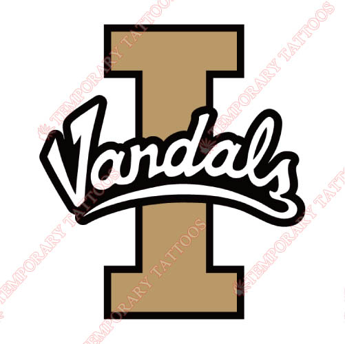 Idaho Vandals Customize Temporary Tattoos Stickers NO.4592